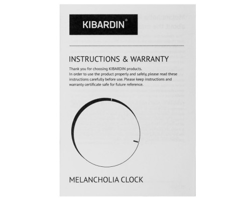 Часы настенные Melancholia Clock, белые