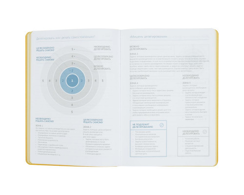 Ежедневник «Управление персоналом», недатированный, черно-желтый