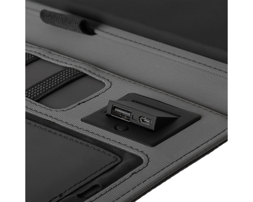 Органайзер Midstream с блокнотом и аккумулятором, черный