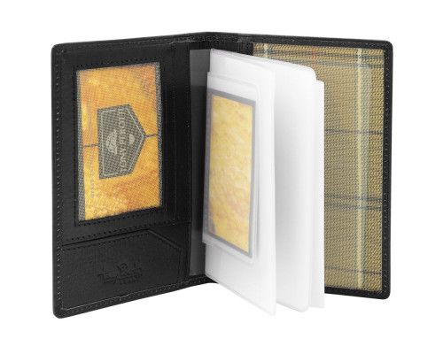 Обложка для паспорта и автодокументов Italico, черная