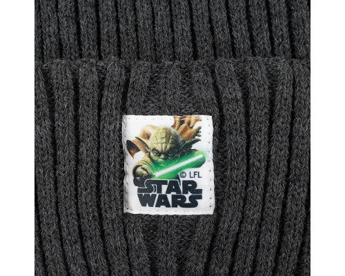 Шапка «Мастер-джедай», темно-серый меланж