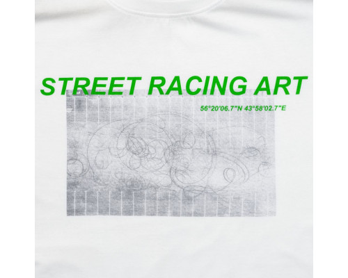 Футболка Street Racing Art, белая