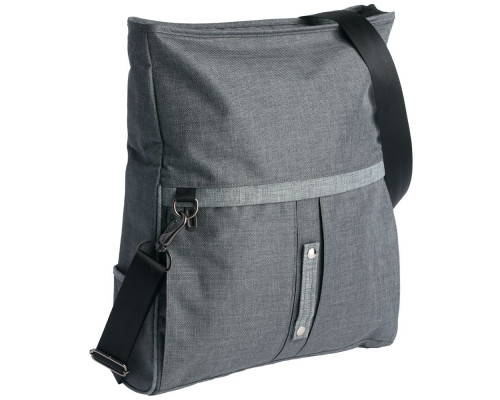 Сумка для ноутбука 2 в 1 twoFold, серая с темно-серым