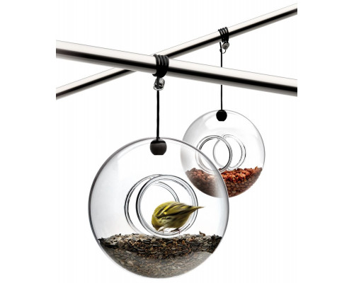 Кормушка для птиц Bird Feeder, подвесная, прозрачная