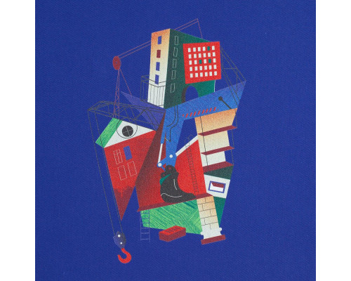 Холщовая сумка Architectonic, ярко-синяя