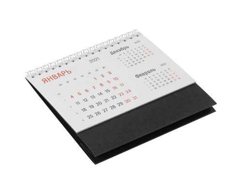 Календарь настольный Nettuno, черный
