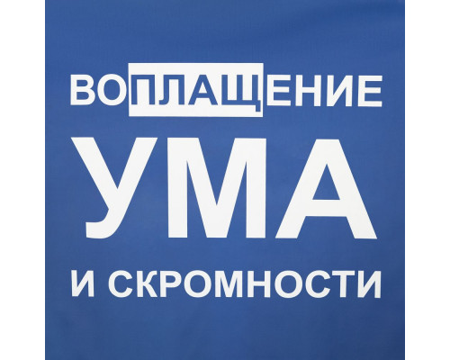 Дождевик «Воплащение ума», ярко-синий