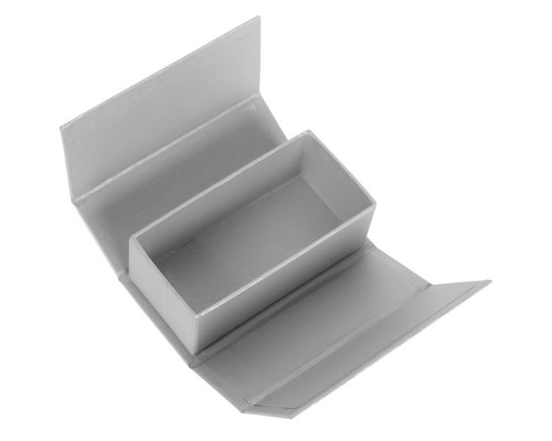 Коробочка под аккумулятор Flip, серебристая