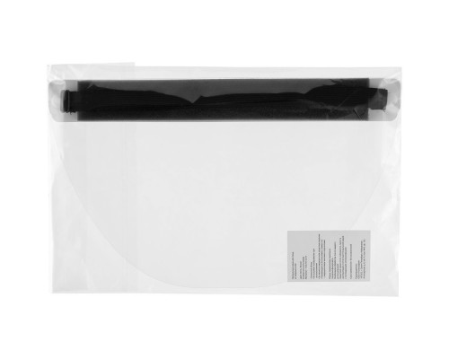 Прозрачный экран для лица Barrier, немедицинский, с белой лентой