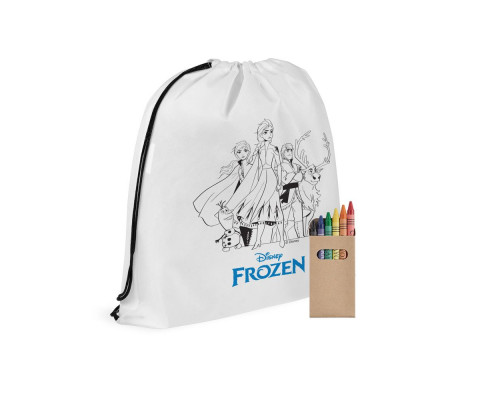 Рюкзак-раскраска с мелками Frozen, белый