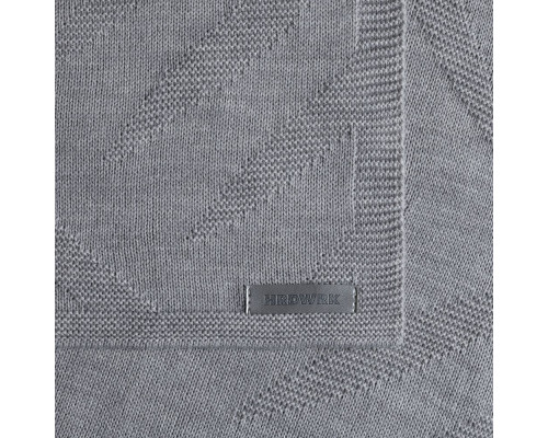 Плед Hard Work, серый меланж