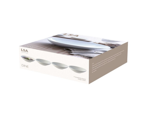 Набор глубоких тарелок Dine, белый