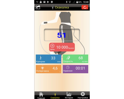 Смарт-скакалка Loikka, черная