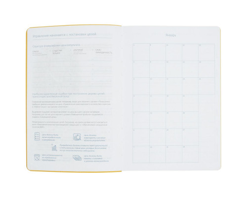 Ежедневник «Управление персоналом», недатированный, черно-желтый