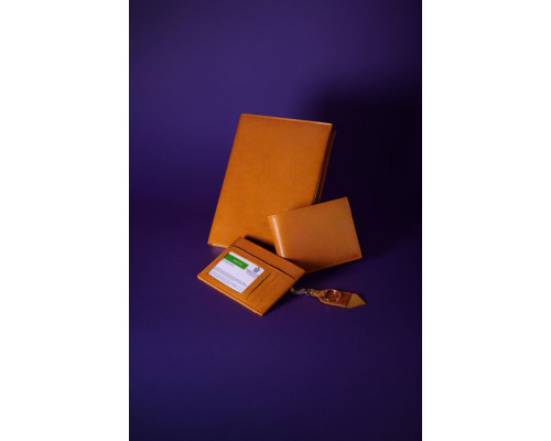 Портмоне Apache, с отделением для мелочи, горчичное