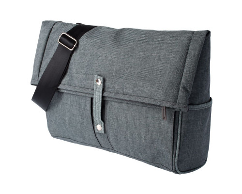 Сумка для ноутбука 2 в 1 twoFold, серая с темно-серым
