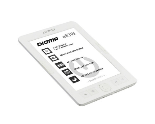 Электронная книга Digma E63W, белая