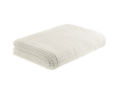 Плед Lattice, молочно-белый