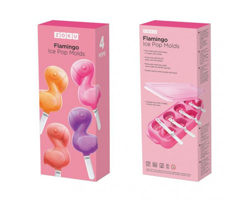 Набор для приготовления мороженого Flamingo, розовый