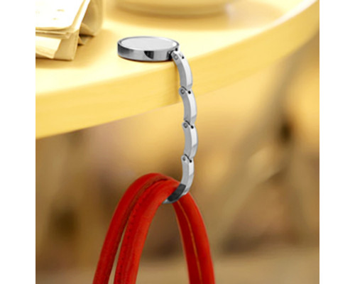 Держатель для сумки «Мадам», серебристый