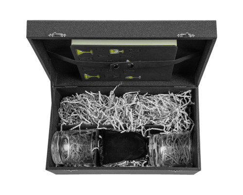 Набор «Культура пития», с бокалами и камнями для виски