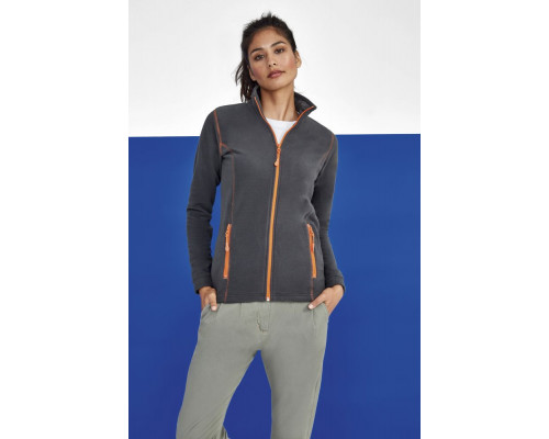 Куртка женская Nova Women 200, черная с ярко-голубым