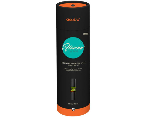 Бутылка для воды Flavour U See, черная