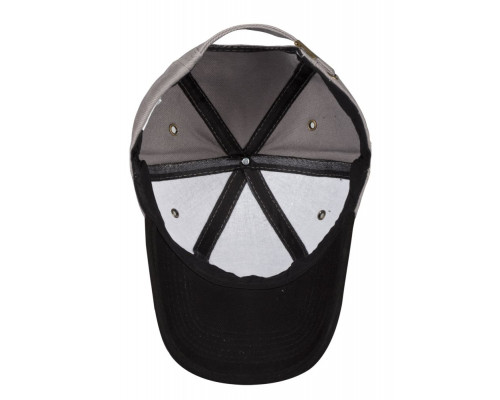 Бейсболка Unit Trendy, серая с черным