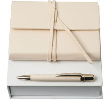 Набор Pensee: блокнот А6 и ручка, кремово-белый
