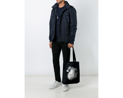 Холщовая сумка Like a Lion, черная