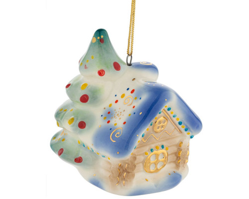 Фарфоровая елочная игрушка Snug