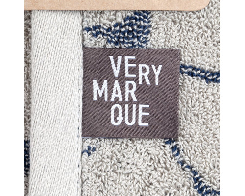 Полотенце Giraffe, большое, бежевое с синим