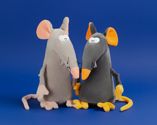 Мягкая игрушка «Мышонок Dude», серо-розовый