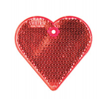 Пешеходный светоотражатель «Сердце», красный