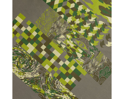 Футболка «Искусство камуфляжа», серая (стальная)