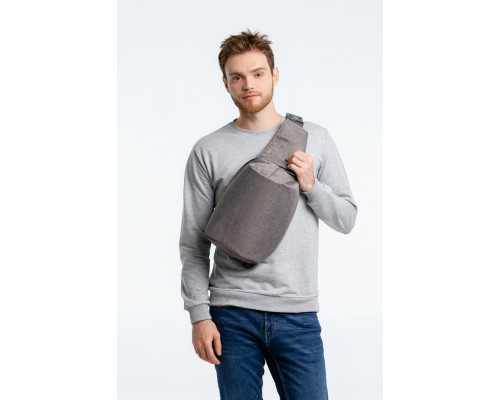 Рюкзак на одно плечо Tweed, серый