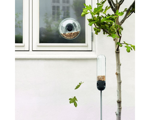 Кормушка для птиц Window Bird Feeder, прозрачная, большая