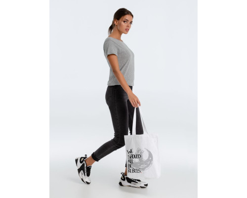 Холщовая сумка Rebels, белая