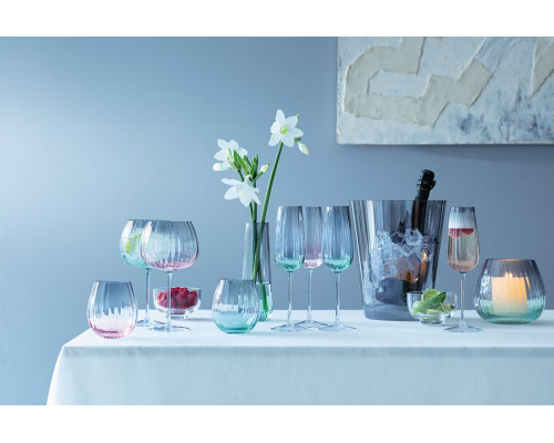 Набор бокалов для шампанского Dusk, зеленый с серым