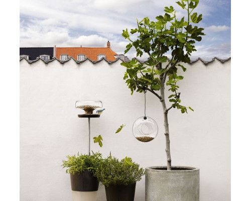 Кормушка для птиц Bird Feeder, подвесная, прозрачная