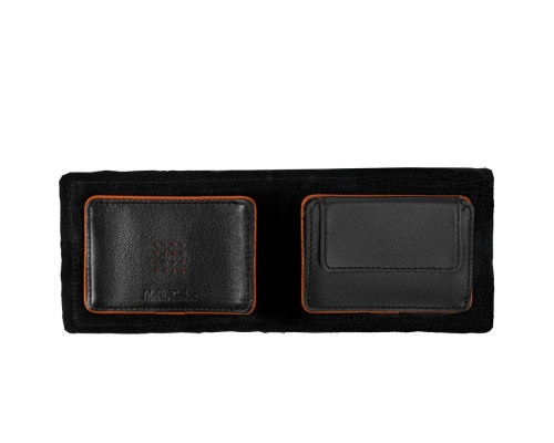 Кошелек Partinico, черный с оранжевым