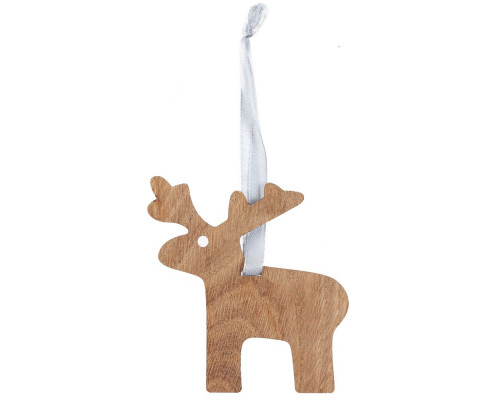Деревянная подвеска Carving Oak, в форме лося