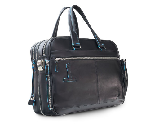 Сумка мужская для ноутбука Piquadro Blue Square, черная