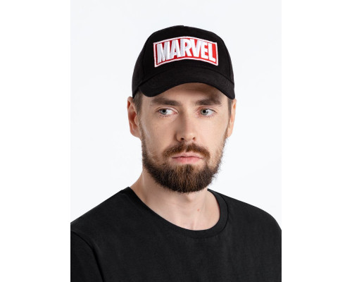 Бейсболка с вышивкой Marvel, черная