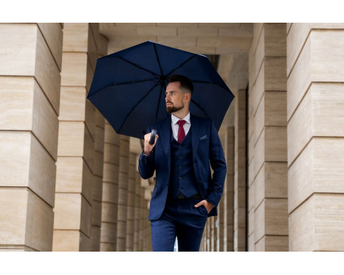Складной зонт Palermo, темно-синий