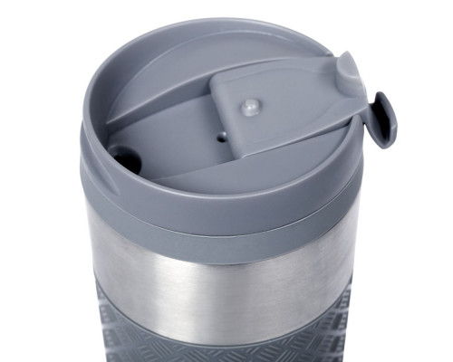 Термостакан Hard Work, вакуумный, серебристый