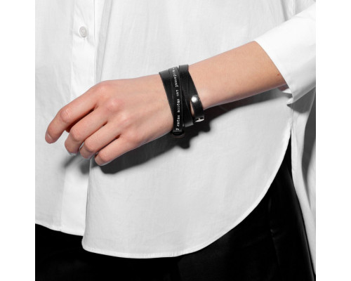 Браслет в тубусе «Цитаты. Довлатов. Да или нет», черный