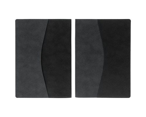 Ежедневник Reversible в суперобложке, недатированный, черный с серым