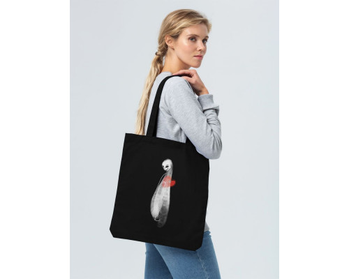 Холщовая сумка Ghost of Love, черная