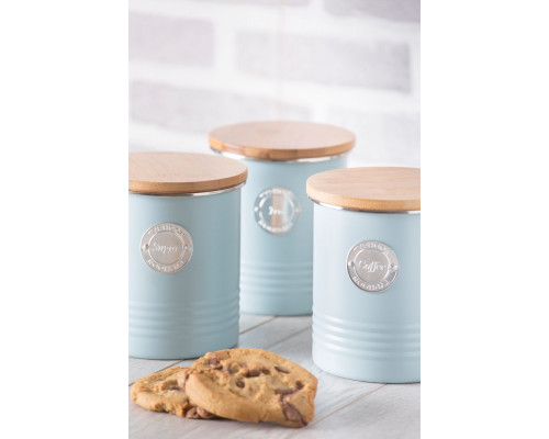 Емкость для хранения кофе Living, голубая